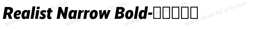 Realist Narrow Bold字体转换